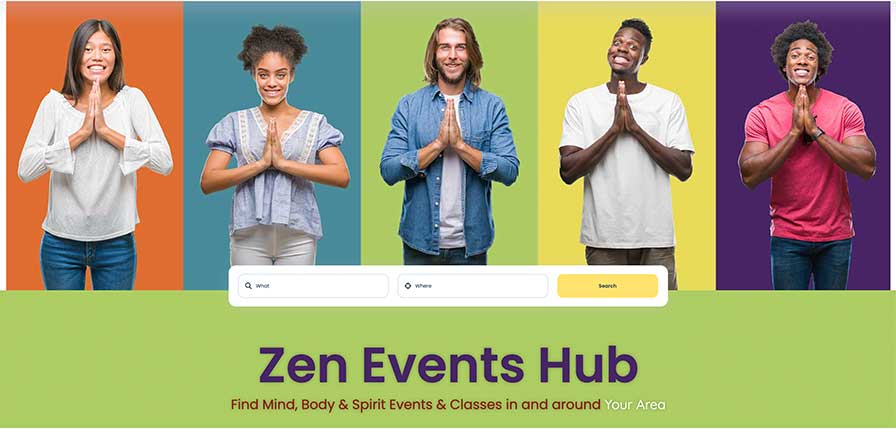 Image of Zen Events Hub - facilitating Reiki attunement sessions and Reiki shares, showcasing spiritual events.